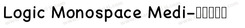 Logic Monospace Medi字体转换